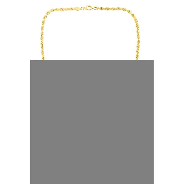10K Gold 5.0mm Solid Diamond Cut Royal Rope Chain
