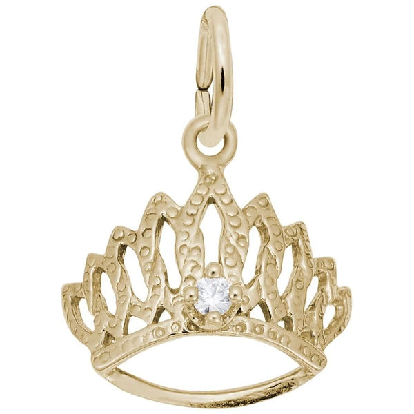 TIARA W/BIRTHSTONE-APR