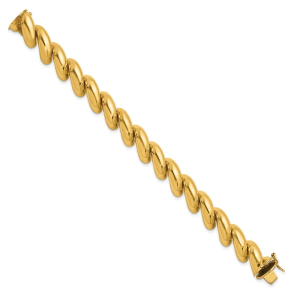 Herco Polished Graduated San Marco Chain Bracelets