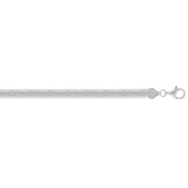 Silver 6.4mm Oval Snake Chain