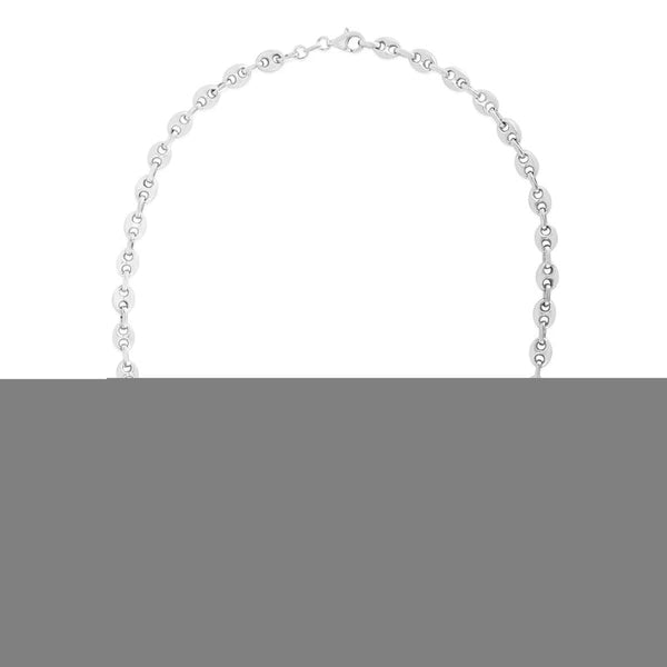 Silver 6.4mm Lite Puffed Mariner Chain