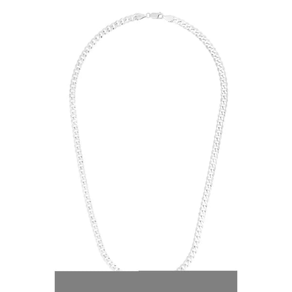 Silver 5.5mm Comfort Curb Chain