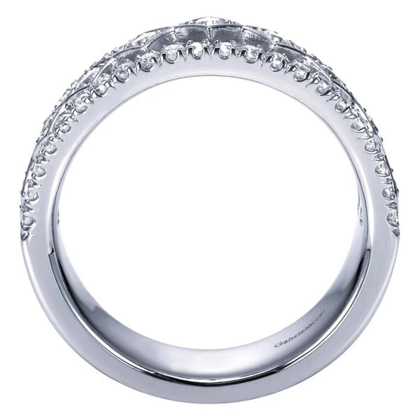 14k White Gold Diamond Anniversary Band