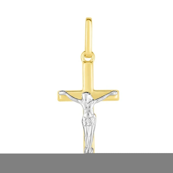 14K Gold Mini Crucifix Cross