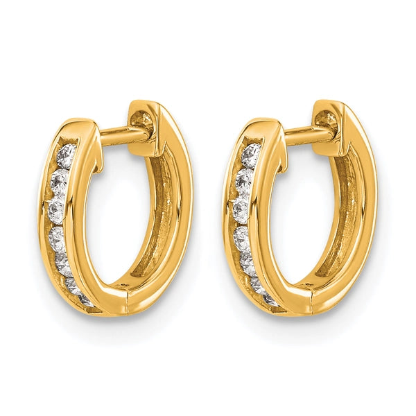 Diamond Hinged Hoop Earrings