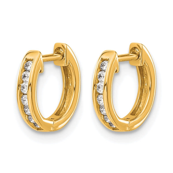 Diamond Hinged Hoop Earrings
