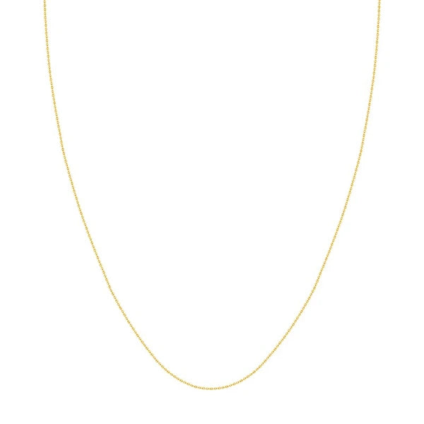 Adjustable Cable Chain Necklace with Slider