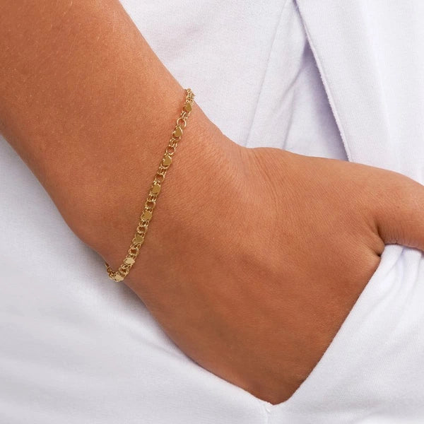 Heart Mirror Rope Chain Bracelet