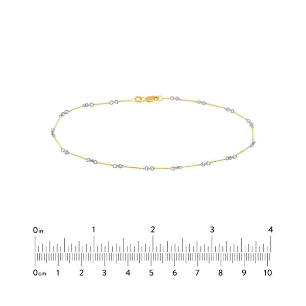 0.8mm Two-Tone Designer Twist Chain with Lobster Lock
