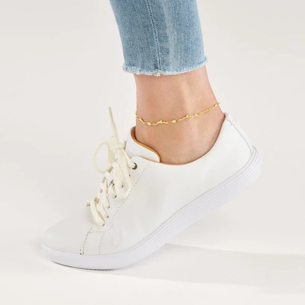 Marquise Twist and Dolphin Adjustable Anklet