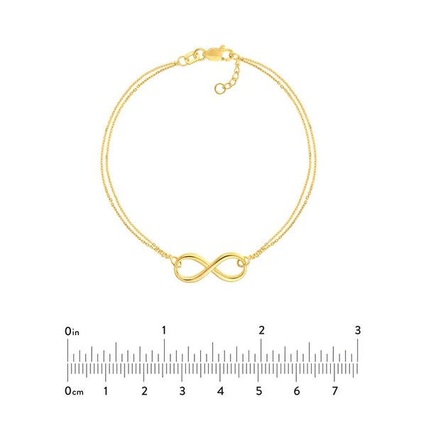 Double Strand Infinity Adjustable Bracelet