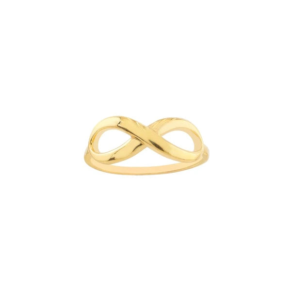 Plated Sterling Silver Infinity Ring