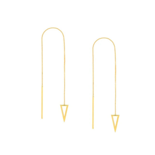 Open Pyramid Threader Earrings