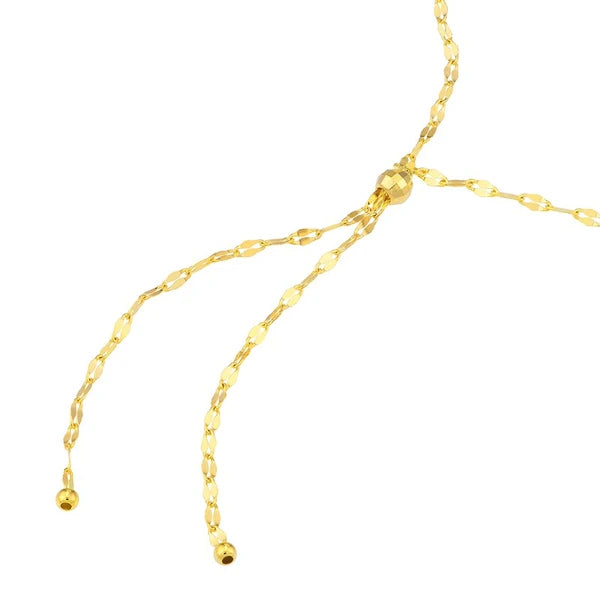 Hammered ForzentiN/A Chain Lariat Necklace