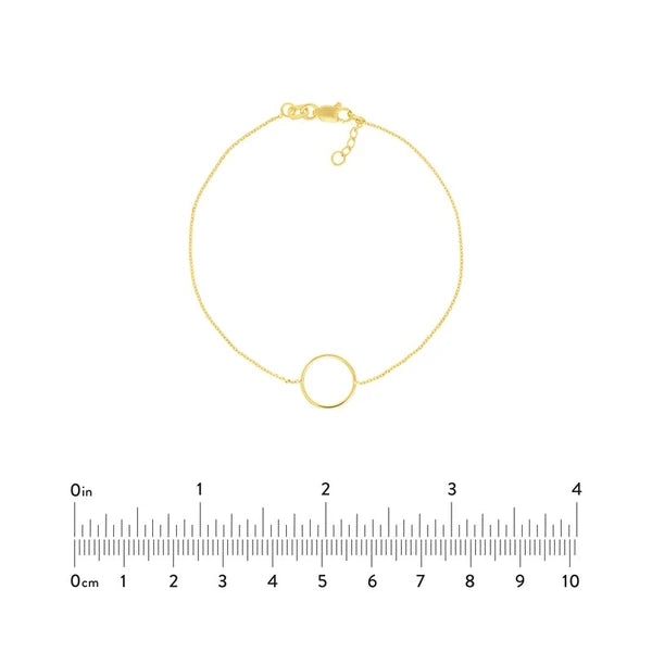 Open Wire Circle Adjustable Bracelet