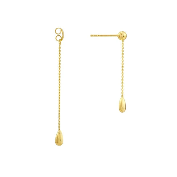 Front and Back Teardrop Dangle Earrings