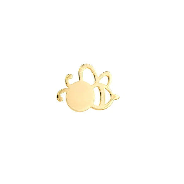 Bee Stud Earrings on Post Back