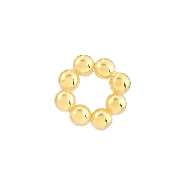 Bead Circle Stud Earrings