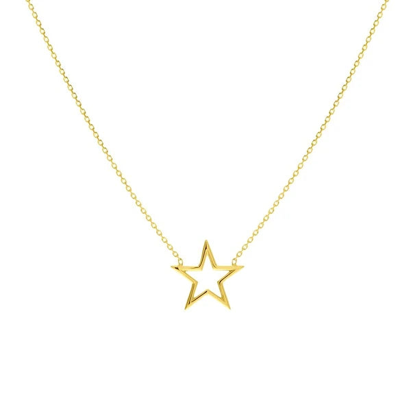 Wire Star Adjustable Necklace