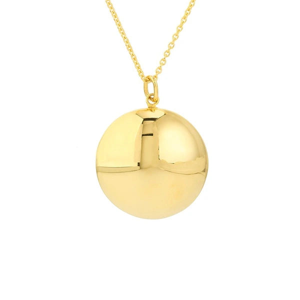Polished Bombe Circle Necklace