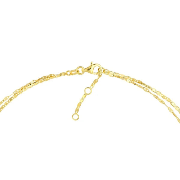 Valentino and Hammered ForzentiN/A Layered Chain