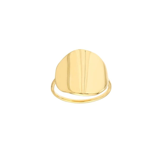 Organic Shape Round Ring