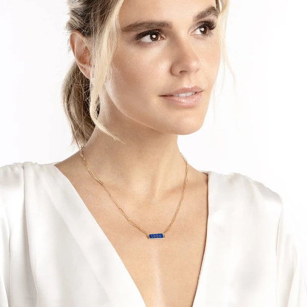 EN/Amel Love Paper Clip Necklace