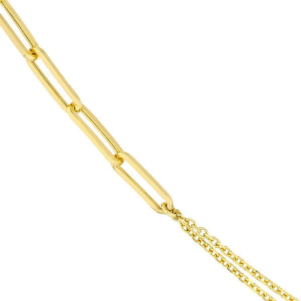 50/50 Paper Clip + Double D/C Cable Split Chain