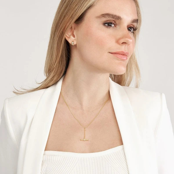 Diamond Toggle Lariat Necklace