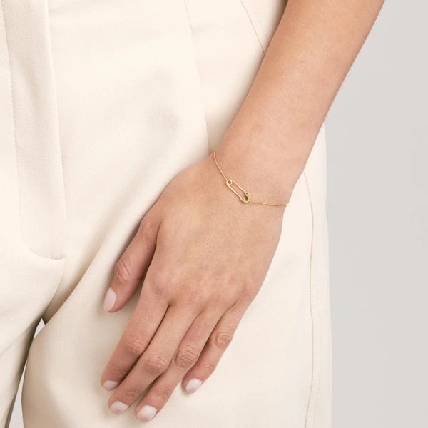 Single Safety Pin Station Bracelet