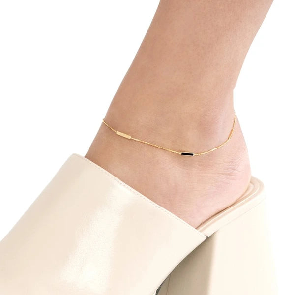 Black EN/Amel AlterN/Ating Bar Anklet