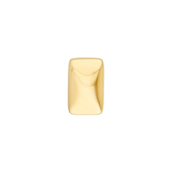 Puffy Rectangle Stud Earrings