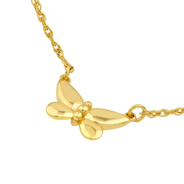 So You Puffy Butterfuly Necklace