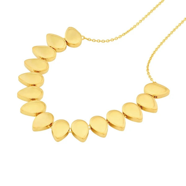 Flat Teardrop Necklace