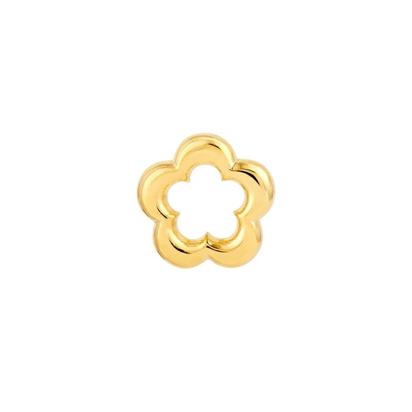 Open Flower Stud Earrings