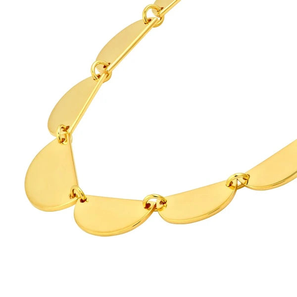 Graduated Half Moon Link Bracelet
