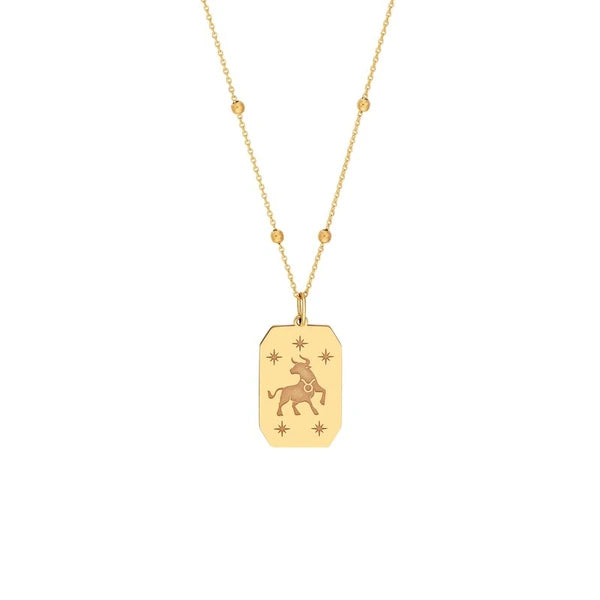 Taurus Engraved Pendant