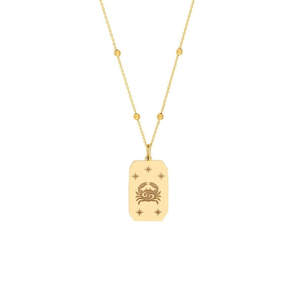 Cancer Engraved Pendant