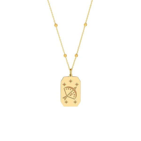 Sagittarius Engraved Pendant
