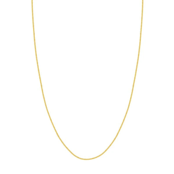 1.25mm Wheat Chain with Lobster Lock