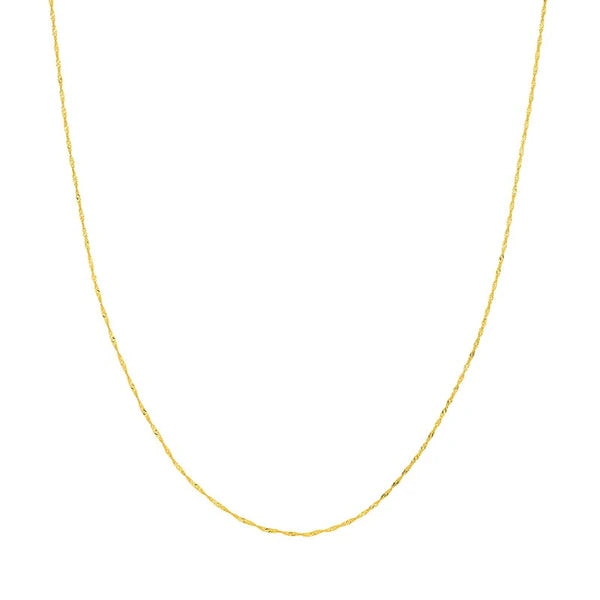 1mm Singapore Chain with Spring Ring