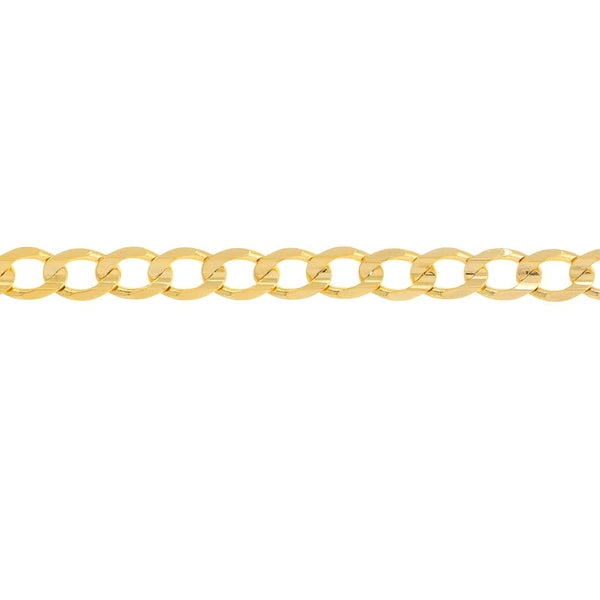 4.9mm Light Concave Curb Chain with Lob. Lock