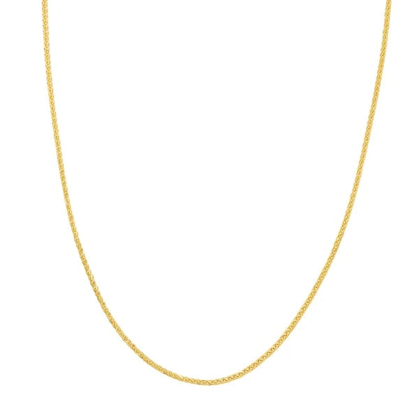 2.25mm Square Wheat Chain with Lobster Lock