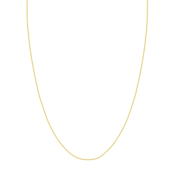 1.17mm D/C Square Wheat Chain with Lobster Lock