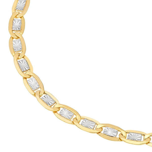 5.10mm Hollow 2T Star Valentino Bracelet