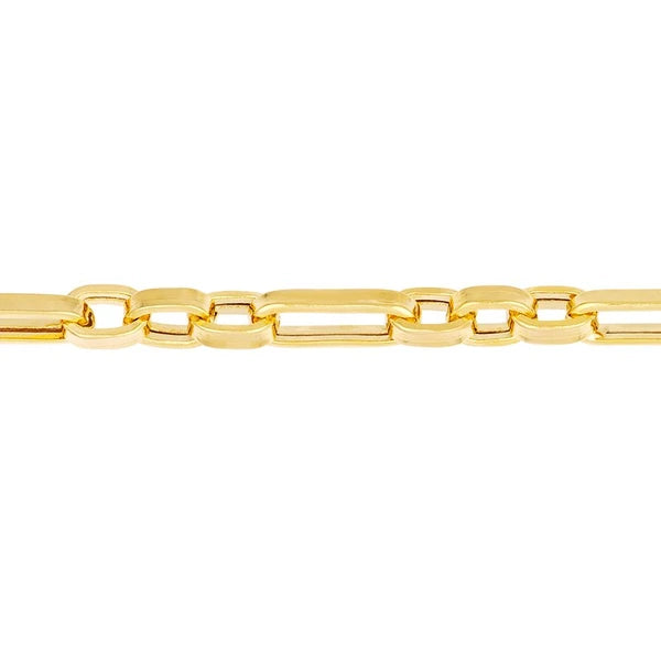 Figaro Oval Link Chain Bracelet