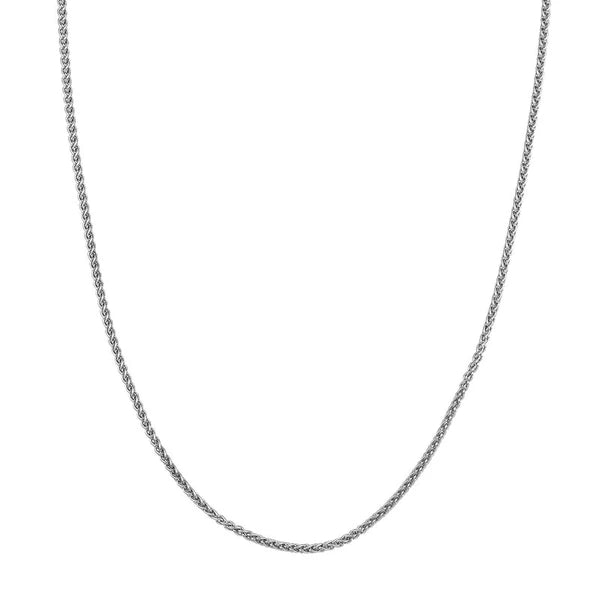 Sterling Silver 2.25mm Wheat Chain with Lobster Lock