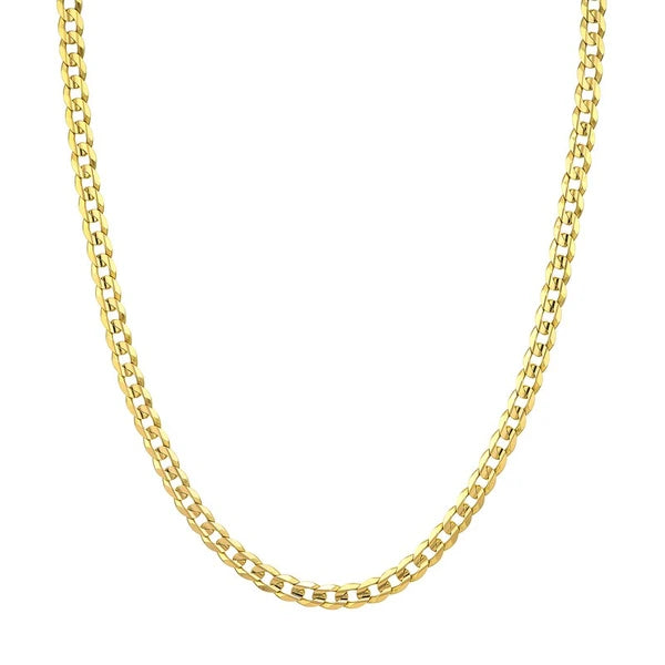 5.7mm Concave Cuban Curb Chain with Lobster End Caps