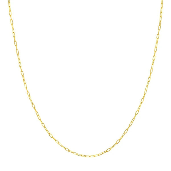 1.70mm Paper Clip Chain with Lobster Lock