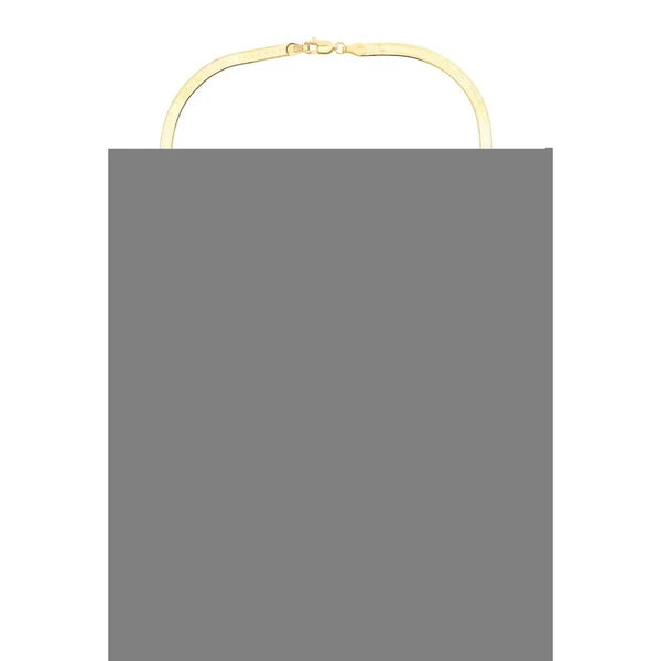 14K Gold 24" 4mm Imperial Herringbone Chain